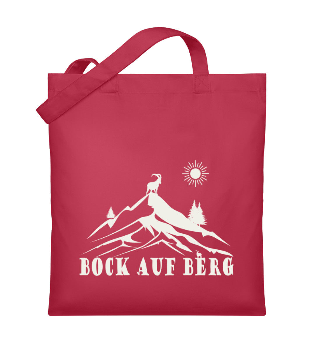 Bock auf Berg | Organic Jutebeutel in Classic Red von Rad&Rucksack