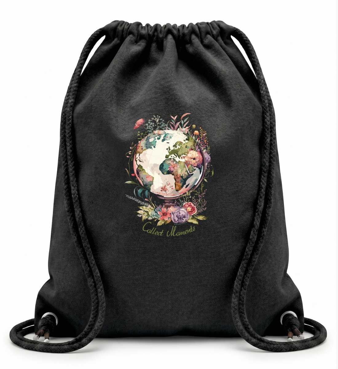 Collect Moments | Baumwoll Gymsac in Black von Rad&Rucksack