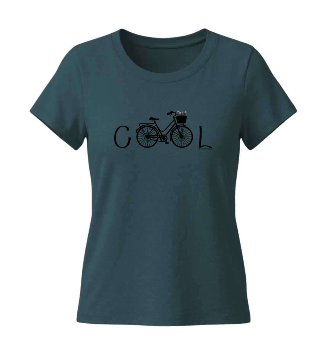 Cool Bike | Damen Premium Organic T-Shirt (Fitted) in Stargazer von Rad&Rucksack