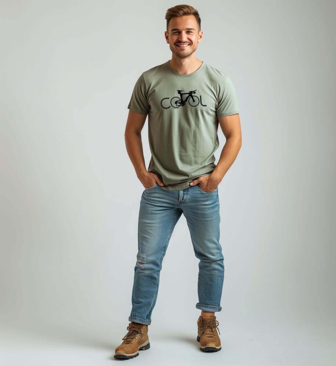 Cool Bikes | Herren Premium Organic T-Shirt von Rad&Rucksack - weitere Modelansicht 2
