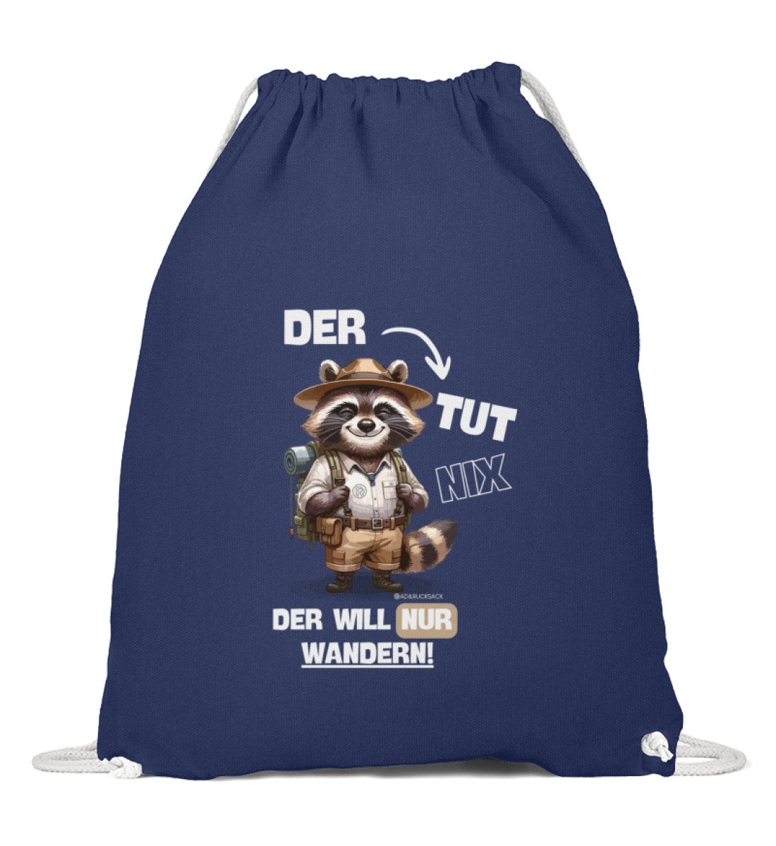 Der tut nix | Baumwoll Gymsac in French Navy von Rad&Rucksack
