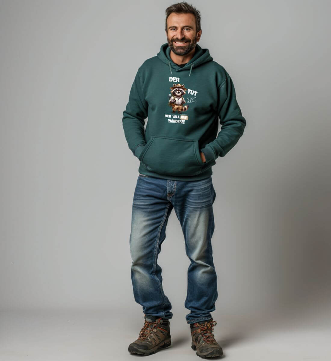 Der tut nix | Unisex Organic Hoodie von Rad&Rucksack - weitere Modelansicht 2