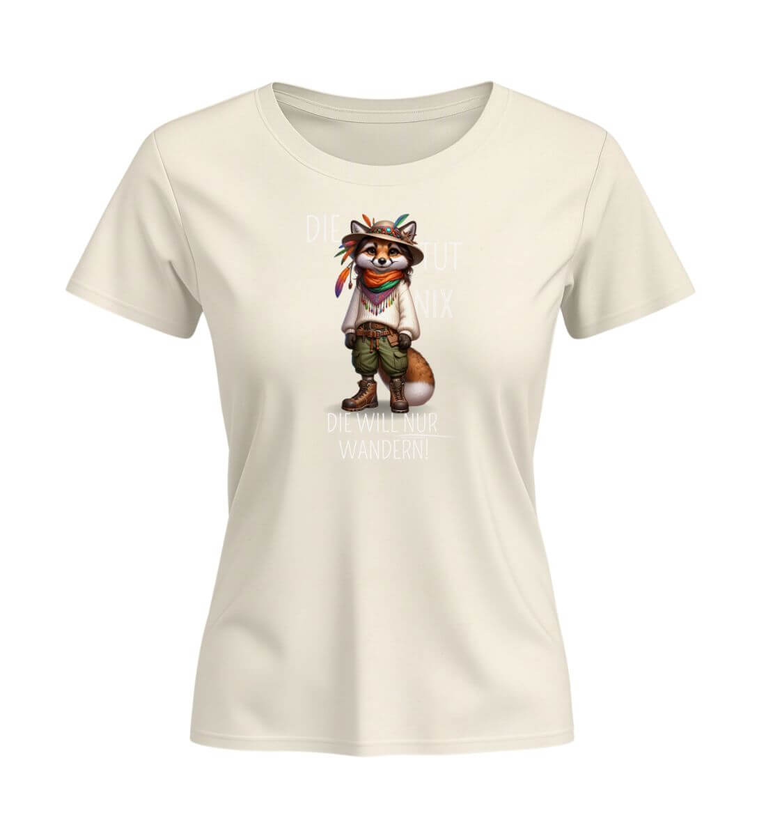 Die tut nix - Fuchs | Damen Premium Organic T-Shirt (Fitted) in Natural Raw von Rad&Rucksack