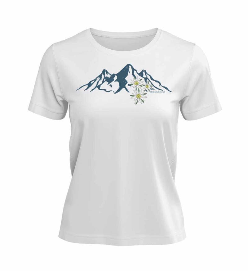 Edelweiß | Damen Premium Organic T-Shirt in White von Rad&Rucksack