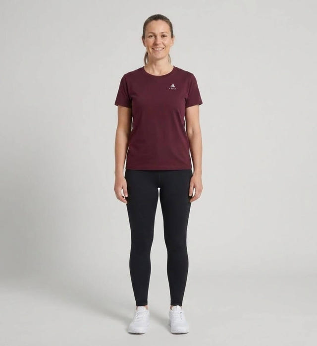 Fahrrad Cylce Bio T-Shirt mit Stick Damen – Detailaufnahme (100% Bio-Baumwolle) von Rad&Rucksack