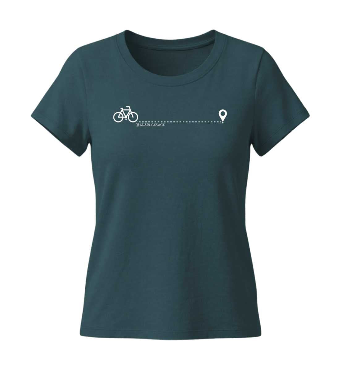 Fahrrad | Damen Premium Organic T-Shirt (Fitted) in Stargazer von Rad&Rucksack