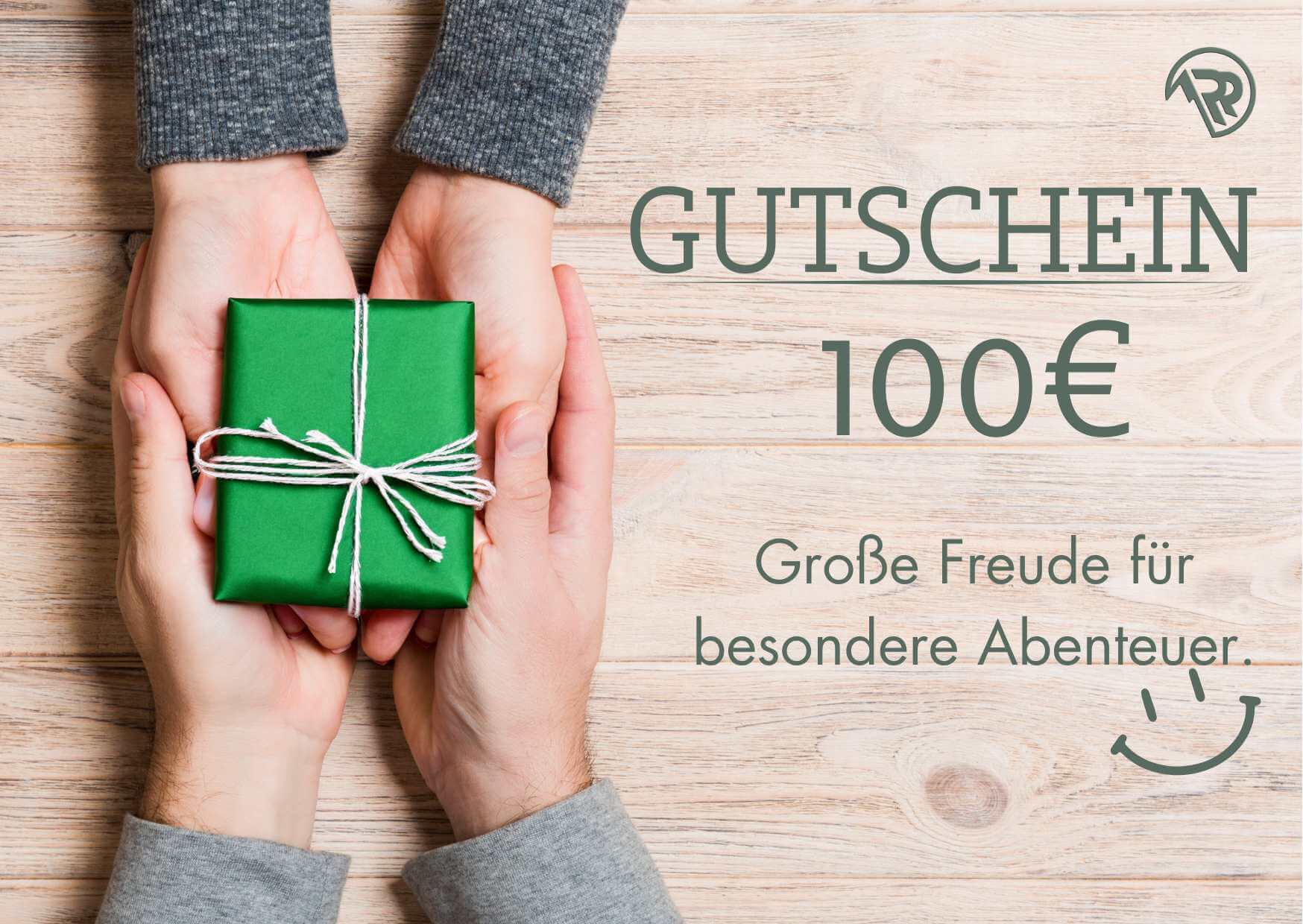 Geschenkgutscheine - Geschenkideen die Freude machen! 100,00 € von Rad&Rucksack - am Model präsentiert