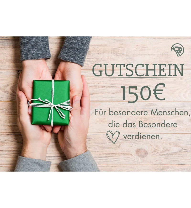 Geschenkgutscheine - Geschenkideen die Freude machen! 150,00 € von Rad&Rucksack - am Model präsentiert