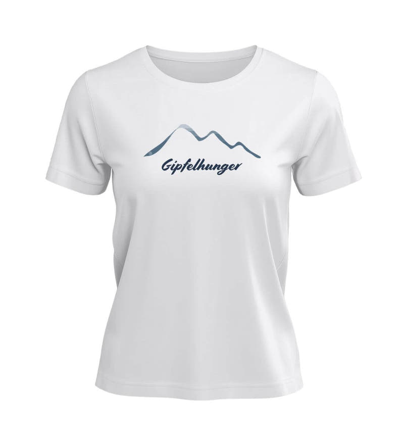 Gipfelhunger | Damen Premium Organic T-Shirt in White von Rad&Rucksack