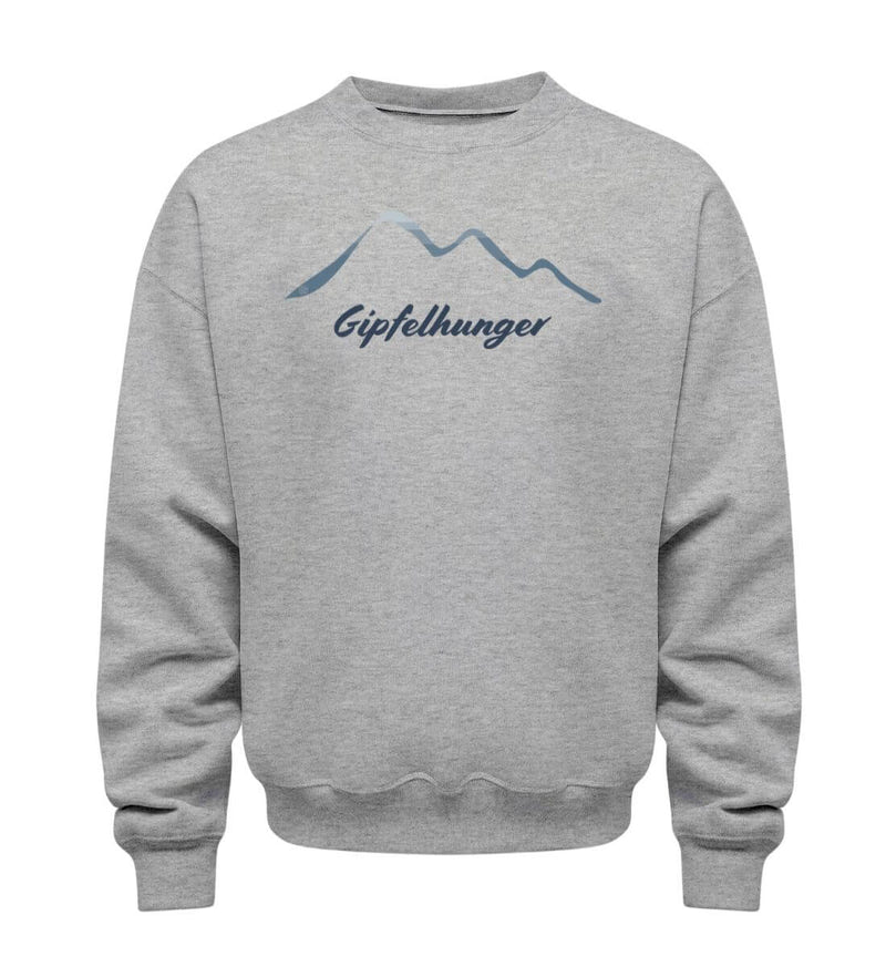 Gipfelhunger Pullover in Grau-Melange (Heather Grey) – Produktbild (350 g/m² Bio-Baumwolle) von Rad&Rucksack