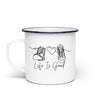 Good Life | Emaille Tasse