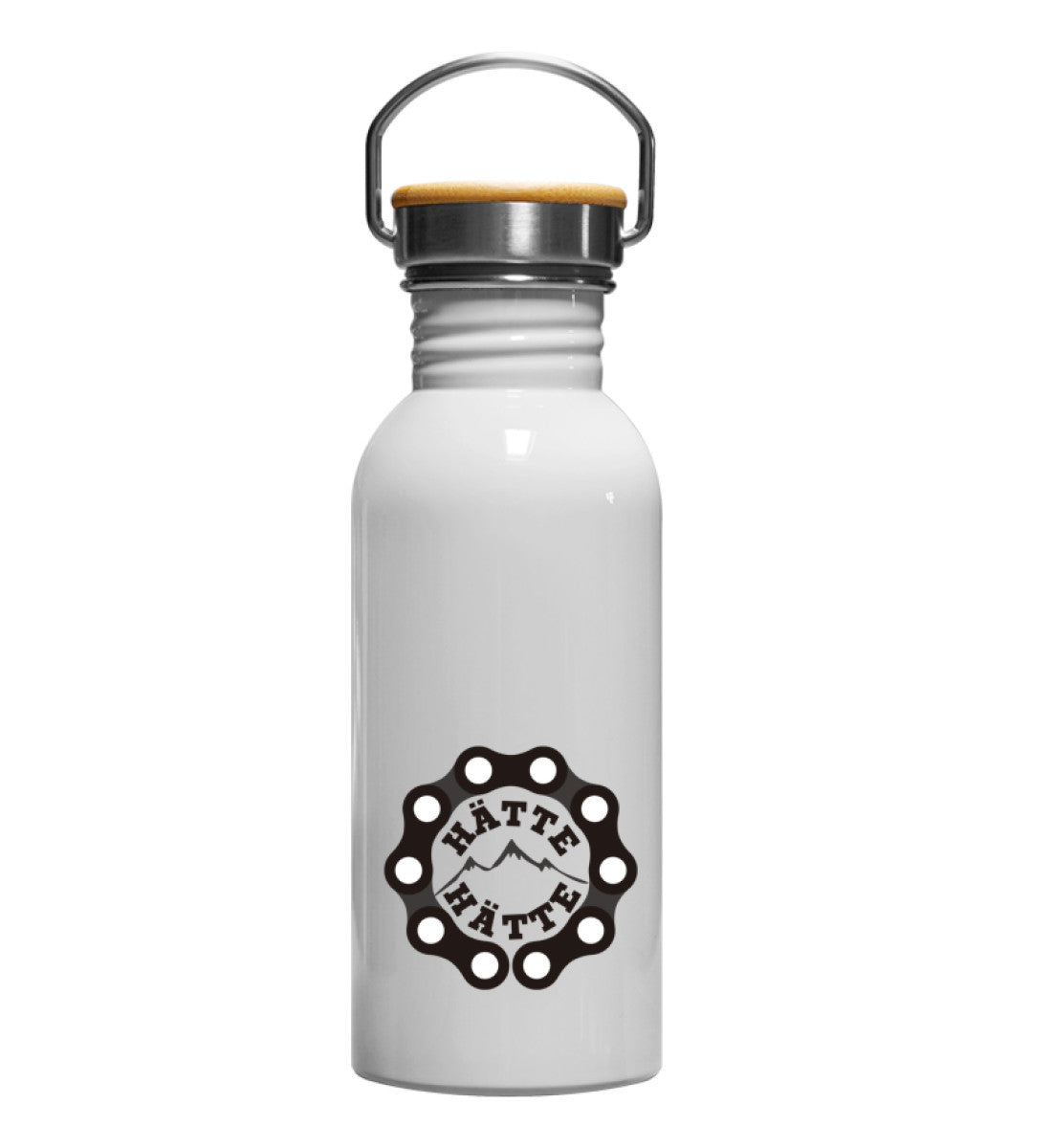 Hätte Hätte | Edelstahl Trinkflasche in Weiß von Rad&Rucksack