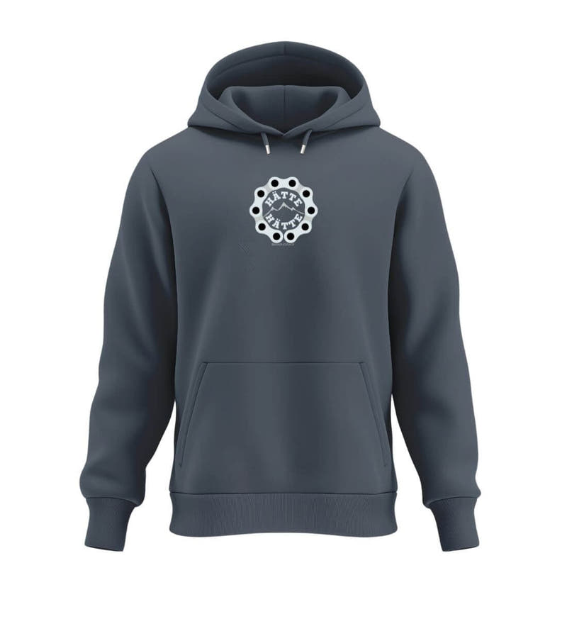 Hätte Hätte | Unisex Organic Hoodie in India Ink Grey von Rad&Rucksack