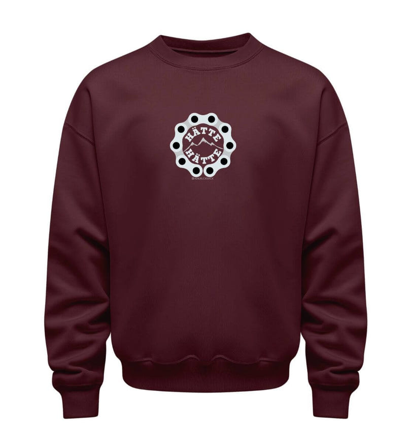 Hätte Hätte Pullover in Weinrot (Burgundy) – Produktbild (350 g/m² Bio-Baumwolle) von Rad&Rucksack