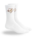 Herzschlag Hund Wandern | Sport Socken