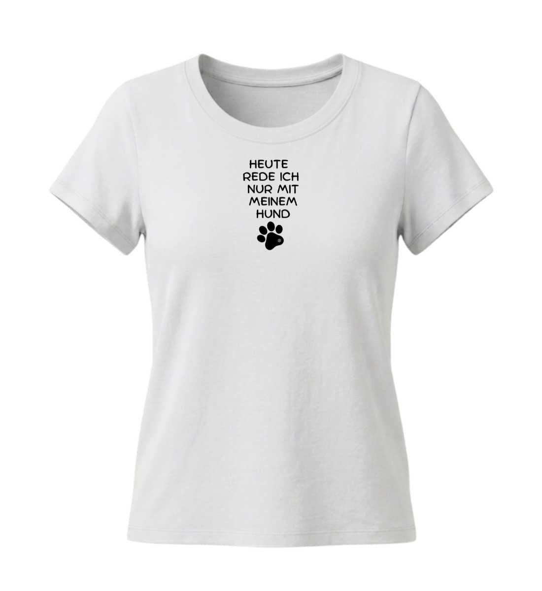 Hunde Spruch | Damen Premium Organic T-Shirt (Fitted) in White von Rad&Rucksack