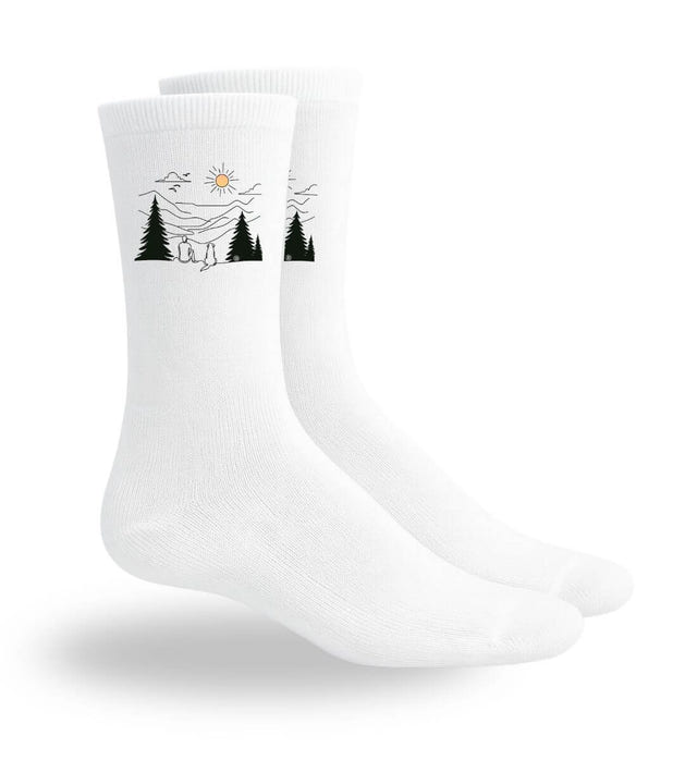 Hundepapa Sportsocken – Modelbild (atmungsaktives Mesh-Fußbett) von Rad&Rucksack