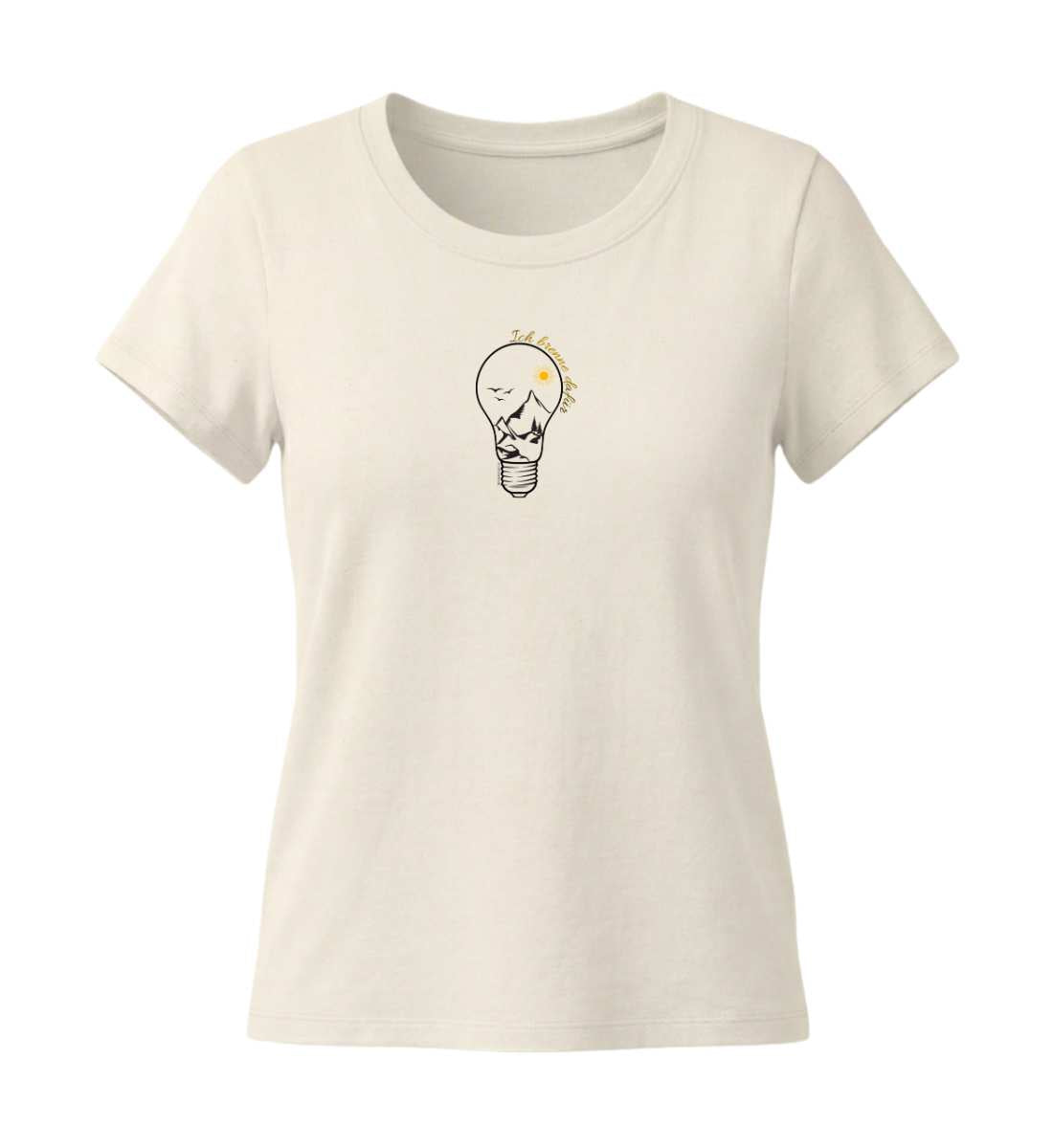Ich brenne dafür | Damen Premium Organic T-Shirt (Fitted) in Natural Raw von Rad&Rucksack