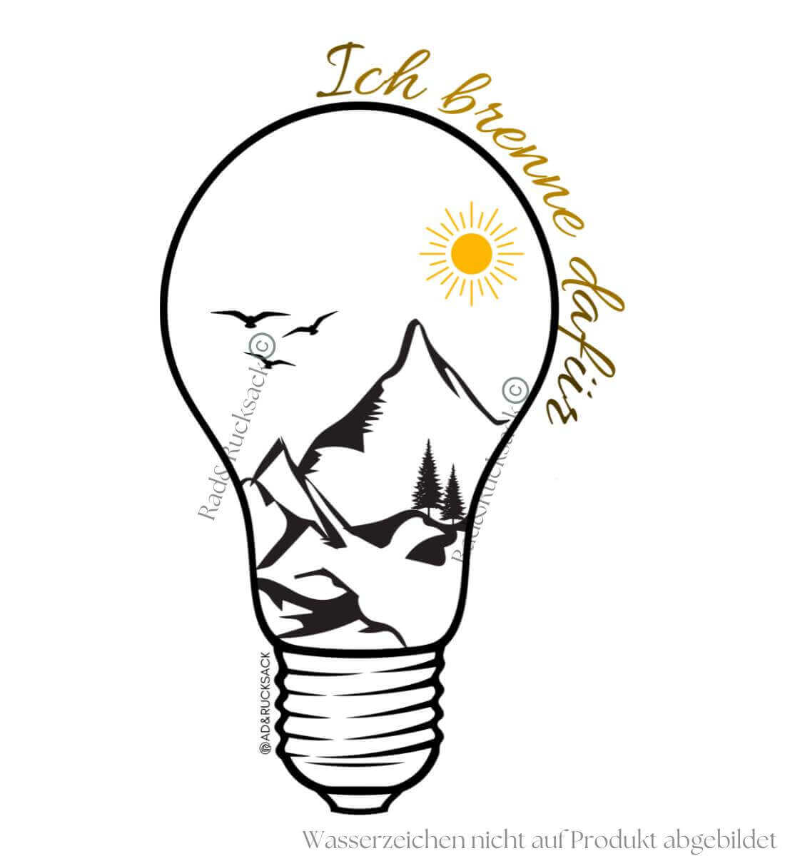 Ich brenne dafür | Damen Premium Organic T-Shirt von Rad&Rucksack - Detailansicht