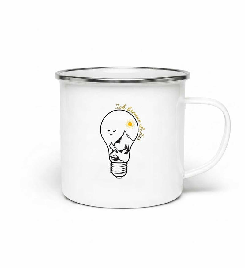 Ich brenne dafür | Emaille Tasse von Rad&Rucksack
