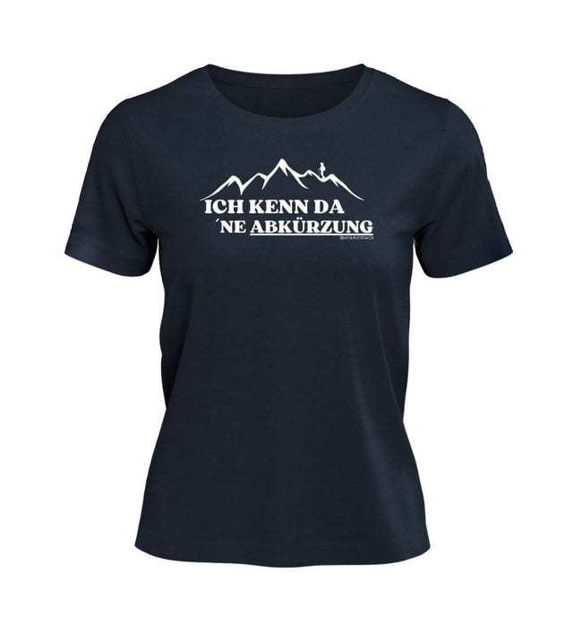 Kenn Da Ne Abkürzung T-Shirt Damen Dunkelblau (French Navy) – Produktbild (100% Bio-Baumwolle) von Rad&Rucksack