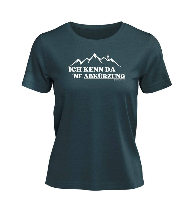 Kenn Da Ne Abkürzung T-Shirt Damen Blaugrün (Stargazer) – Produktbild (100% Bio-Baumwolle) von Rad&Rucksack