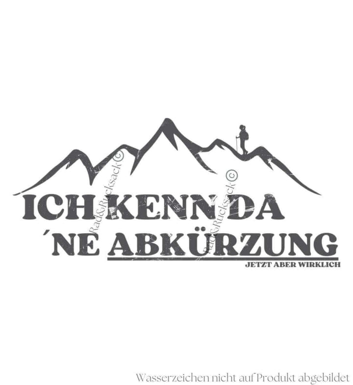 Kenn Da Ne Abkürzung T-Shirt Damen Detail & Material – Detailaufnahme (100% Bio-Baumwolle) von Rad&Rucksack