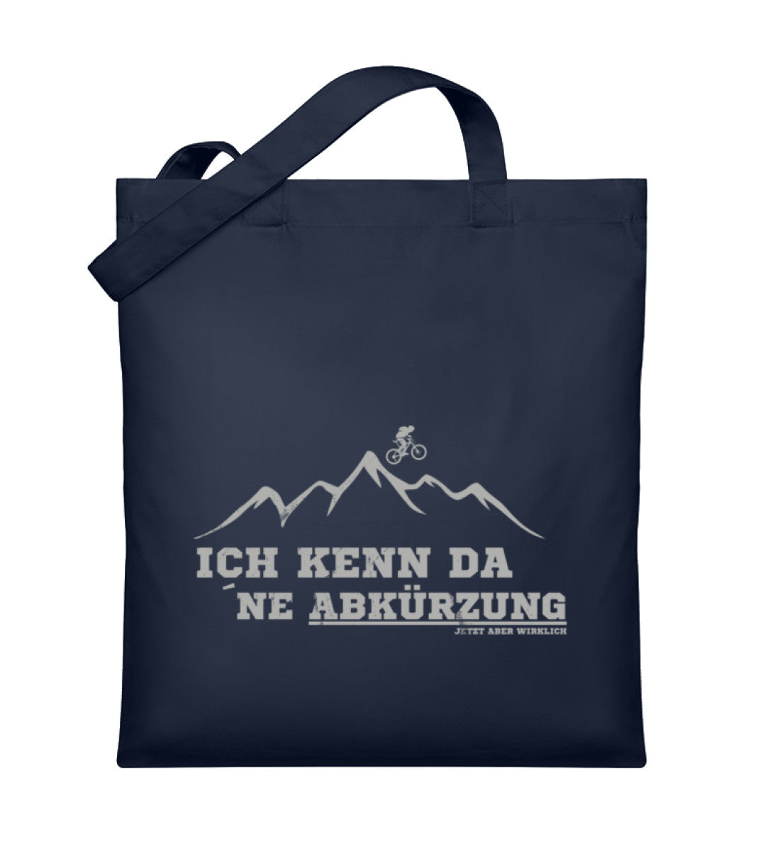 Kenn da ne Abkuerzung | Organic Jutebeutel in French Navy von Rad&Rucksack