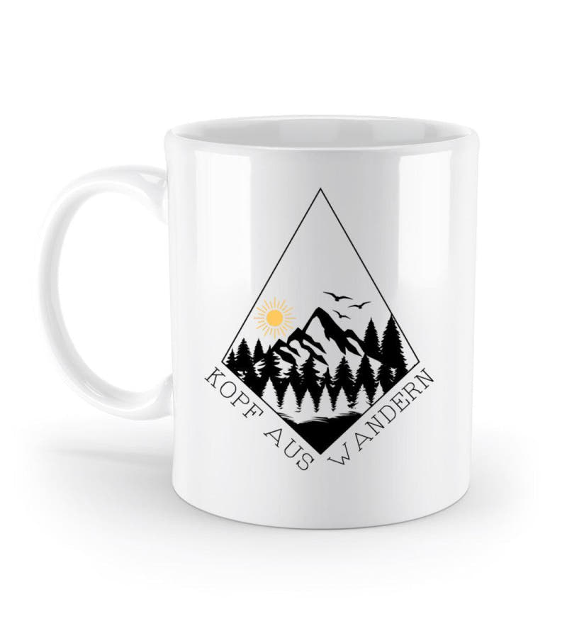 Kopf aus | Kaffeetasse in Weiß von Rad&Rucksack
