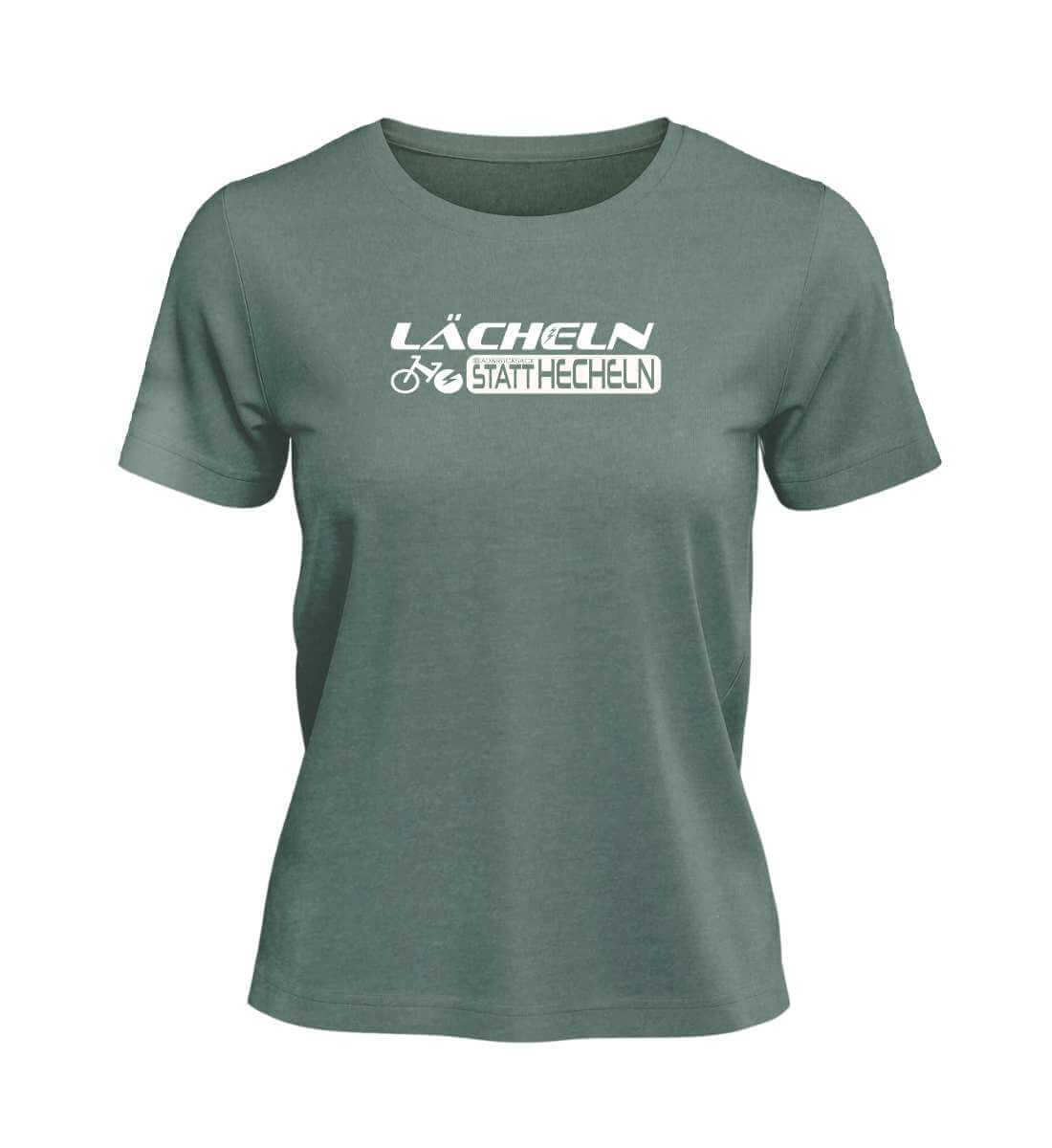 Lächeln statt hecheln | Damen Premium Organic T-Shirt in Green Bay von Rad&Rucksack