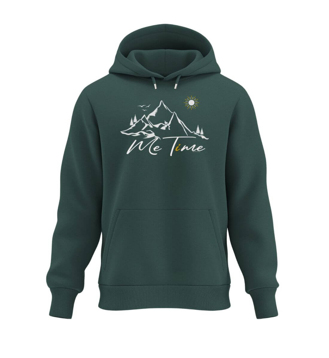 Me Time | Unisex Organic Hoodie in Glazed Green von Rad&Rucksack