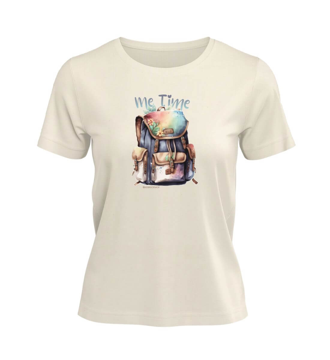 Me Time Wandern | Damen Premium Organic T-Shirt in Natural Raw von Rad&Rucksack
