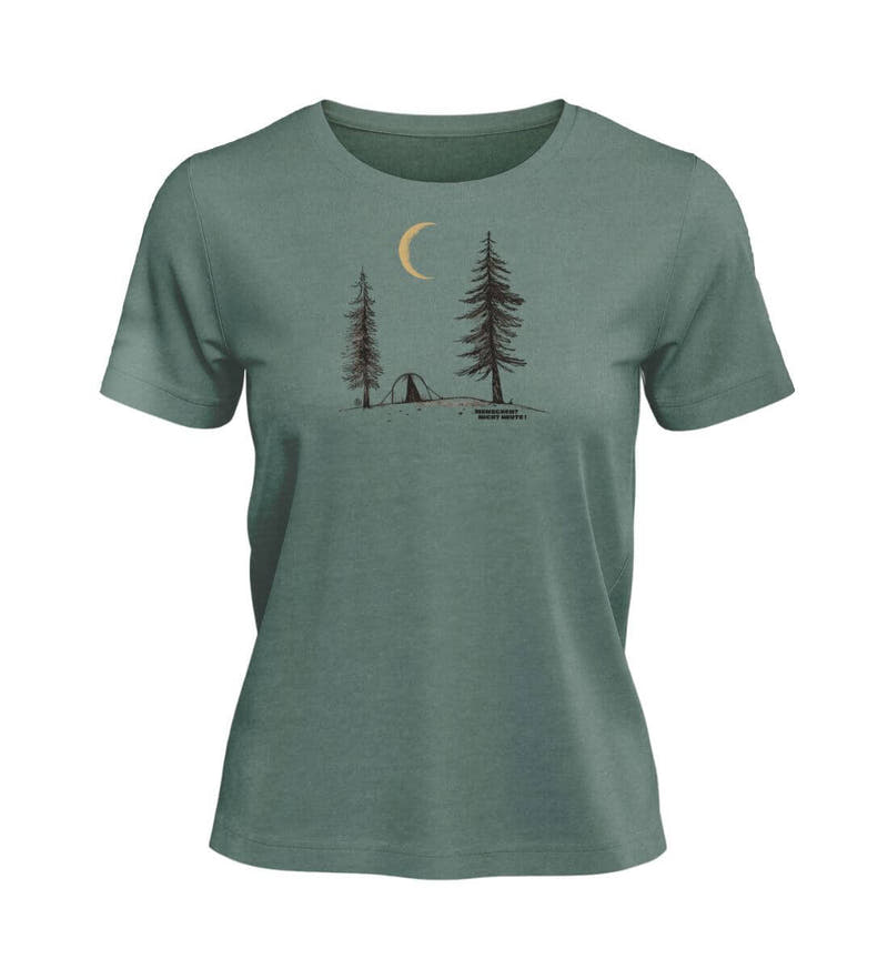 Menschen? Nicht heute! | Damen Premium Organic T-Shirt in Green Bay von Rad&Rucksack