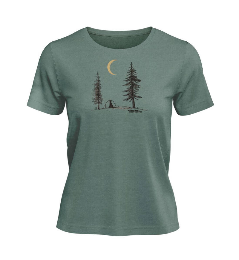 Menschen? Nicht Heute! Bio T-Shirt Damen in Meeresgrün (Green Bay) – Produktbild (100% Bio-Baumwolle) von Rad&Rucksack