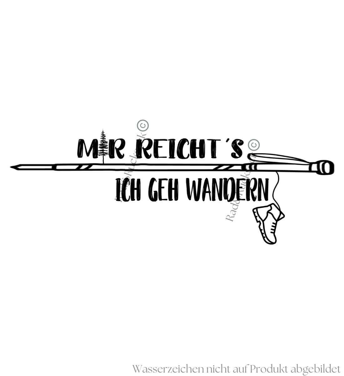 Mir reichts - ich geh wandern | Damen Premium Organic T-Shirt von Rad&Rucksack - Detailansicht
