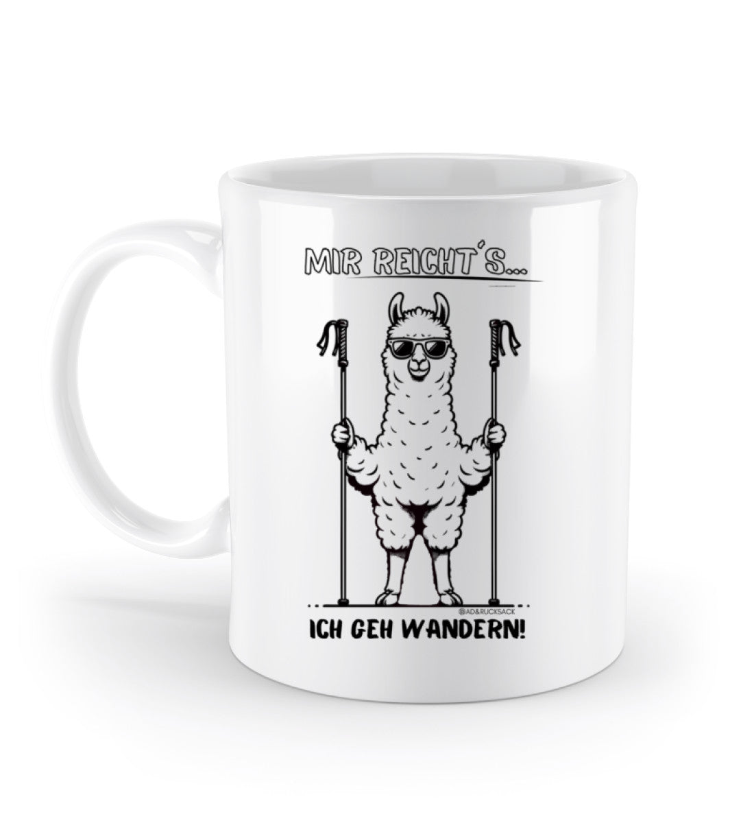 Mir reichts ich geh wandern | Kaffeetasse in Weiß von Rad&Rucksack