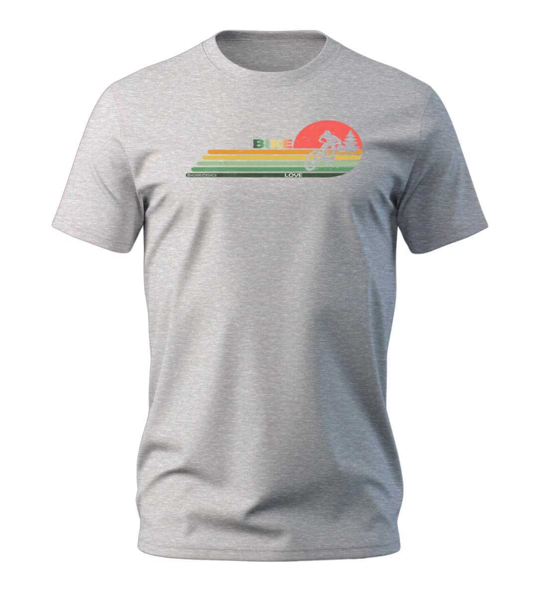 Mountain Bike | Herren Premium Organic T-Shirt in Heather Grey von Rad&Rucksack