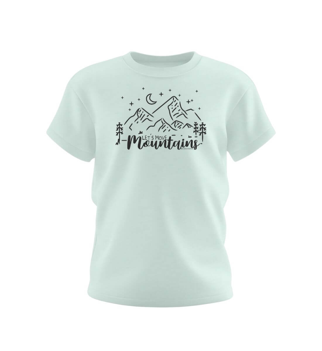 Move Mountains Kids | Kinder Premium Organic T-Shirt in Caribbean Blue von Rad&Rucksack