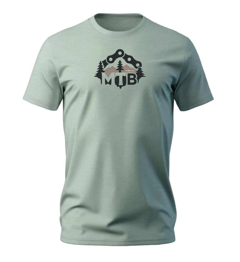 MTB | Herren Premium Organic T-Shirt in Aloe von Rad&Rucksack