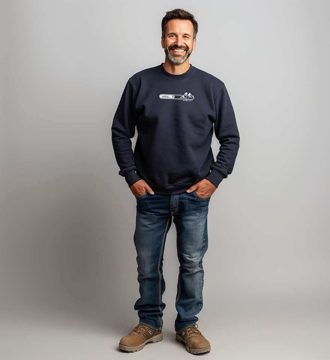 MTB Loading | Unisex Organic Pullover von Rad&Rucksack - Detailansicht