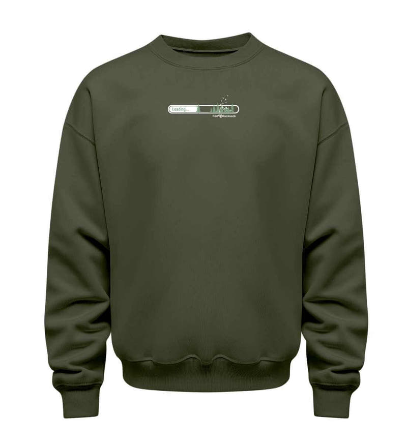 Natur Loading | Unisex Organic Pullover in Khaki von Rad&Rucksack