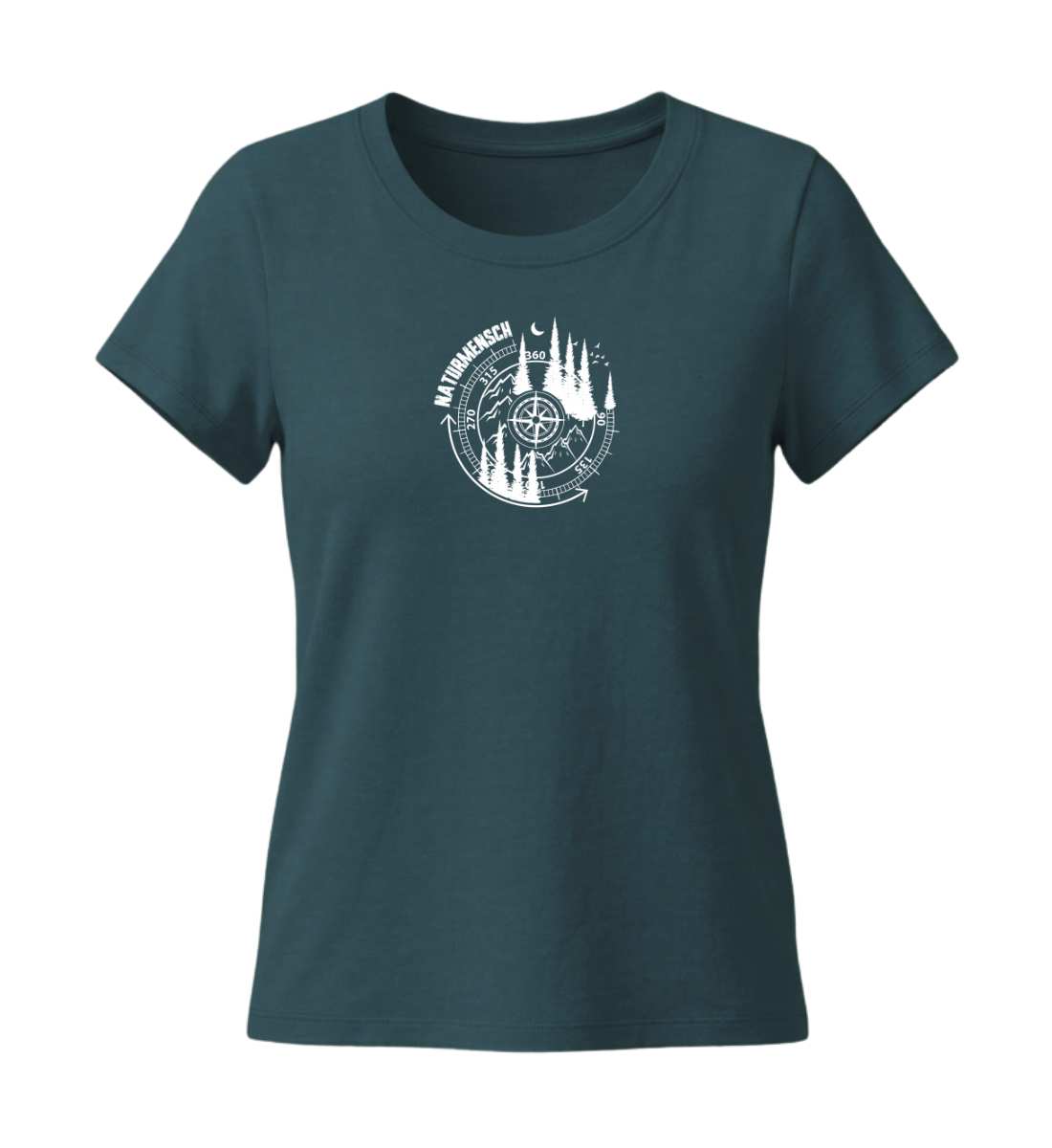 Naturmensch | Damen Premium Organic T-Shirt (Fitted) in Stargazer von Rad&Rucksack