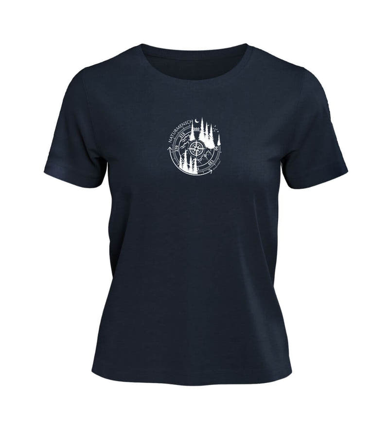 Naturmensch | Damen Premium Organic T-Shirt in French Navy von Rad&Rucksack