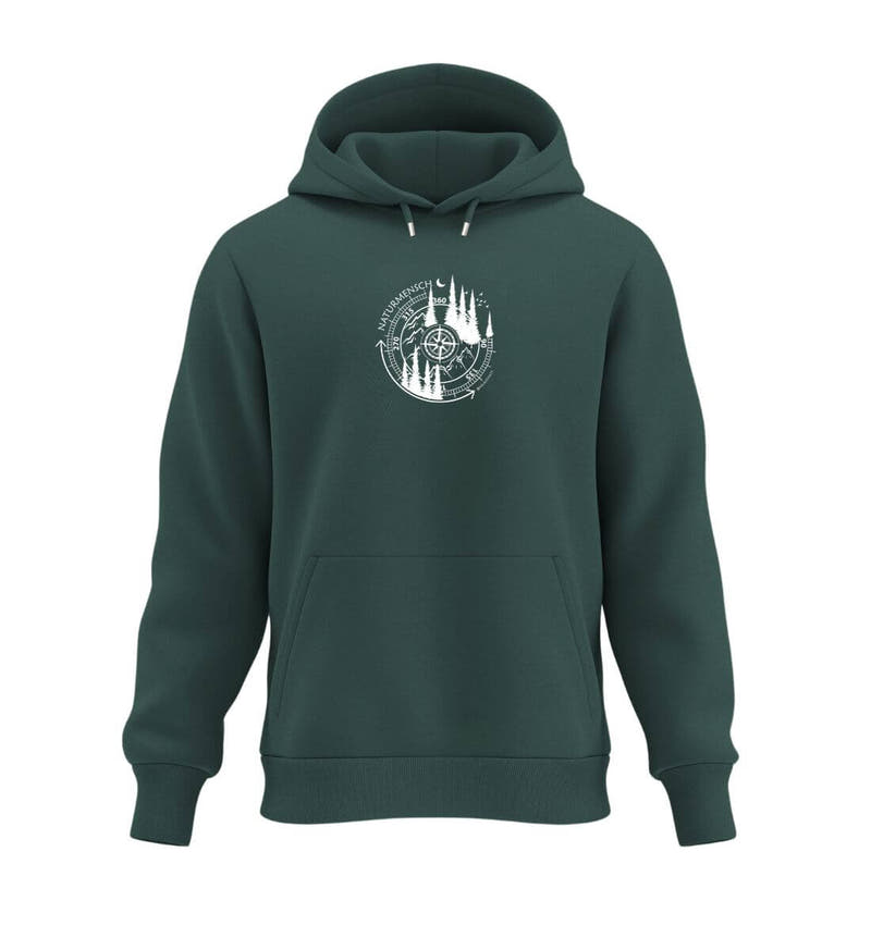 Naturmensch | Unisex Organic Hoodie in Glazed Green von Rad&Rucksack