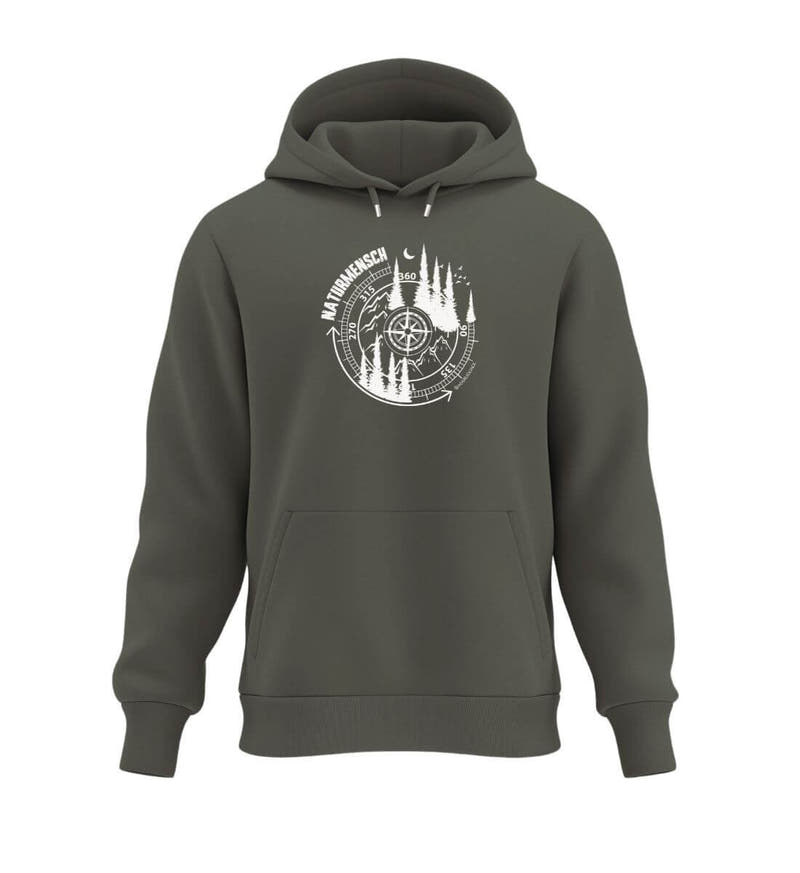 Naturmensch | Unisex Organic Hoodie in Khaki von Rad&Rucksack