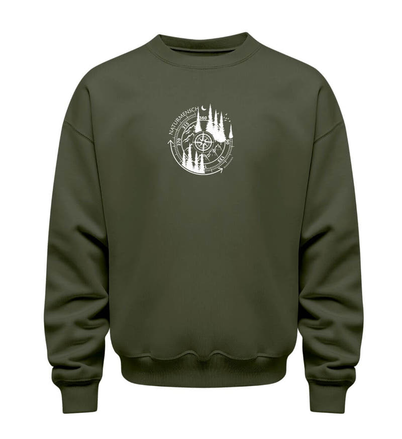 Naturmensch | Unisex Organic Pullover in Khaki von Rad&Rucksack