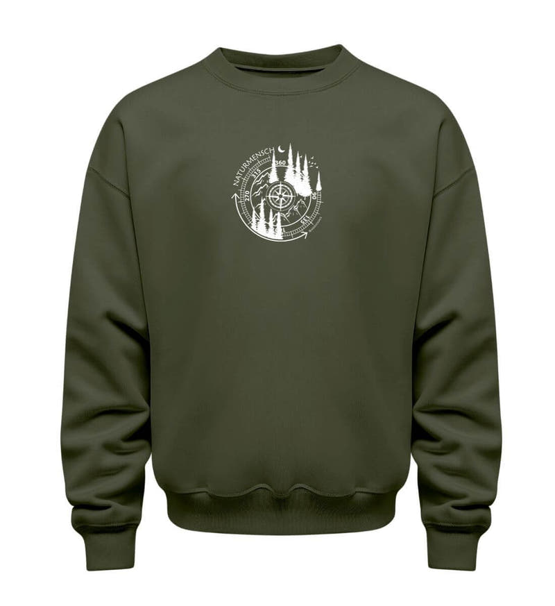 Naturmensch | Unisex Organic Pullover in Khaki von Rad&Rucksack