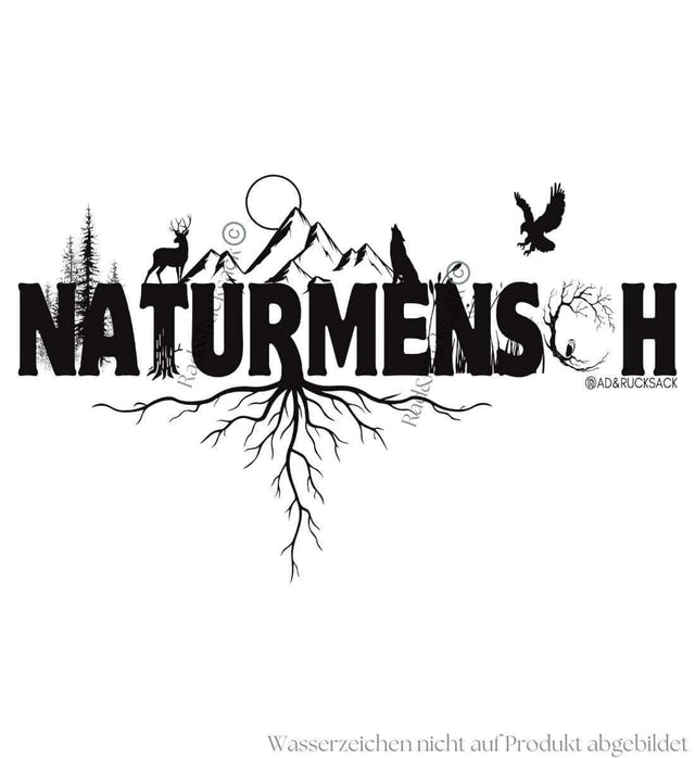 Outdoor V-Neck T-Shirt Naturmenschen Herren – Modelbild (100% Bio-Baumwolle) von Rad&Rucksack
