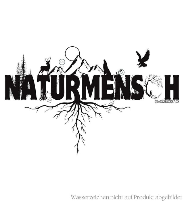 Naturmenschen Sweatshirt – Modelbild (350 g/m² Bio-Baumwolle) von Rad&Rucksack