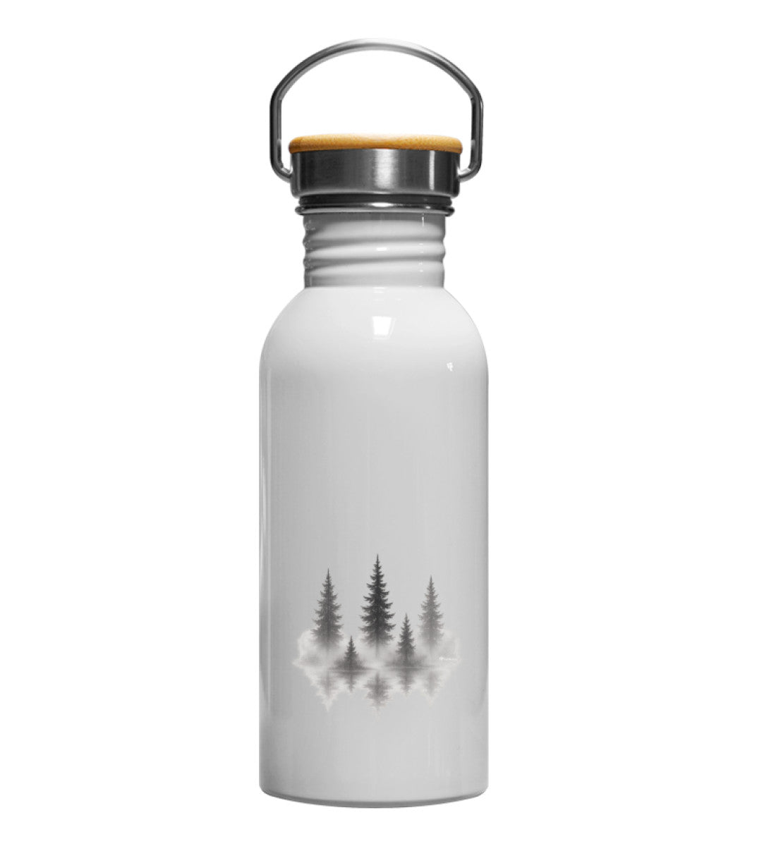 Nebelwald | Edelstahl Trinkflasche in White von Rad&Rucksack